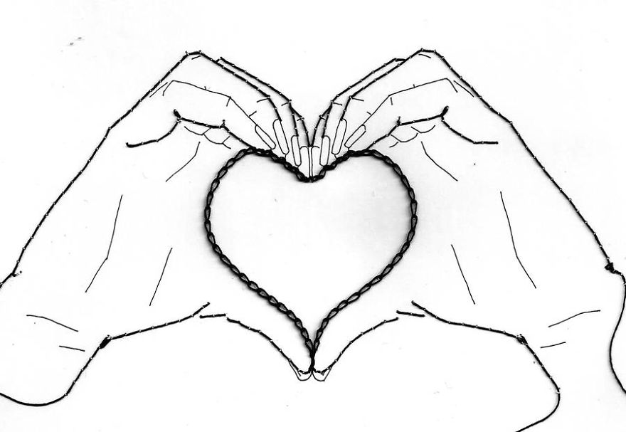 Embroidered Art That I Create On Paper