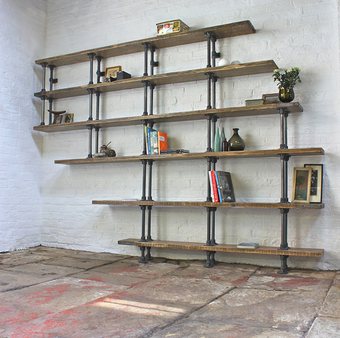 Steel Pipe Shelf