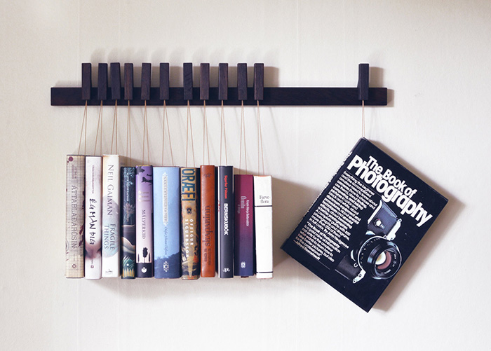 Wooden Book Rack