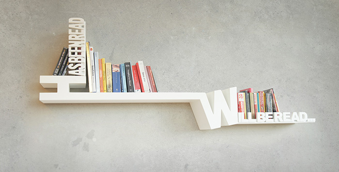 Typographic Bookshelf