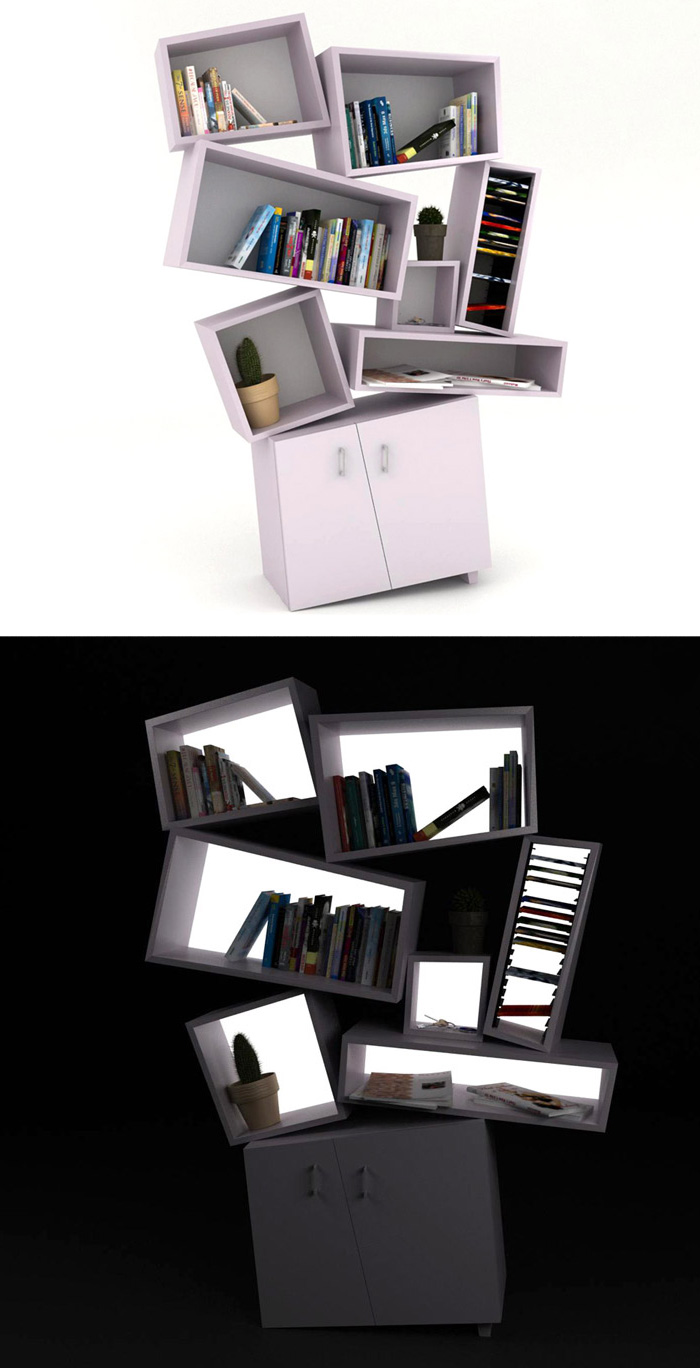 Tectonic Bookcase