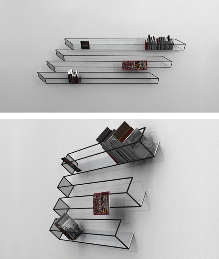 Optical Illusion Bookshelf
