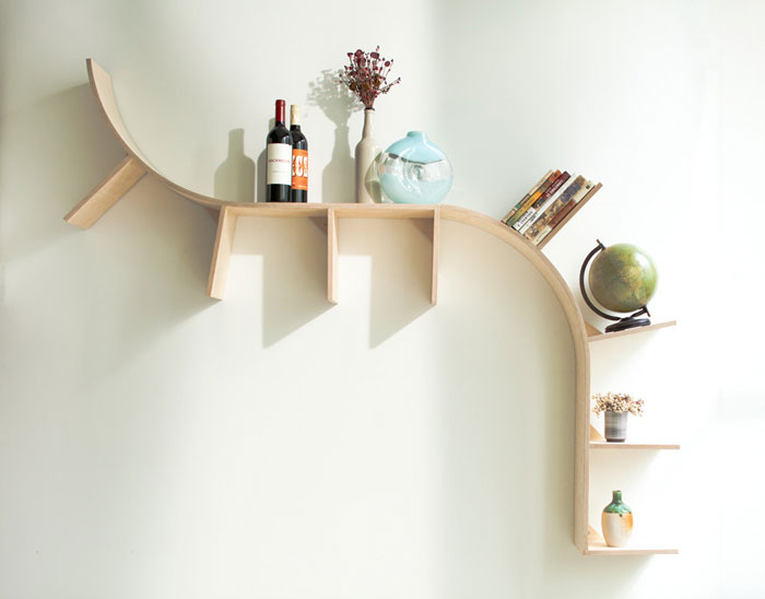 Curvy Bookshelf