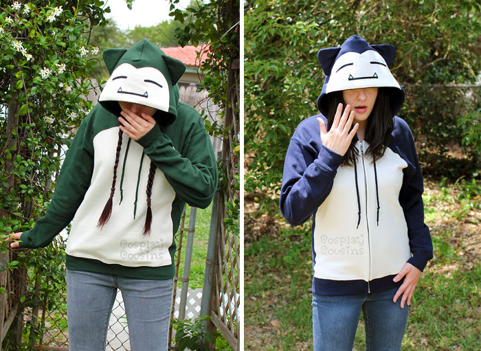 Snorlax Inspired Zipper Hoodie