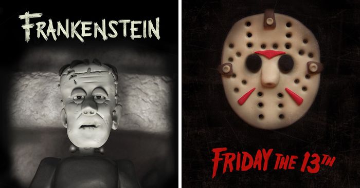 I Reimagined Horror Movie Posters With Polymer Clay