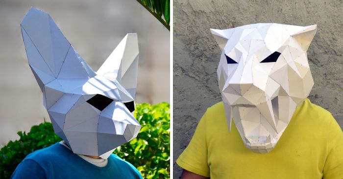 Make Your Own Geometric Animal Mask