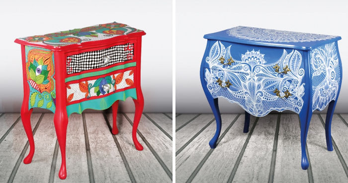 We Use Furniture As A Canvas To Create Intricate Paintings