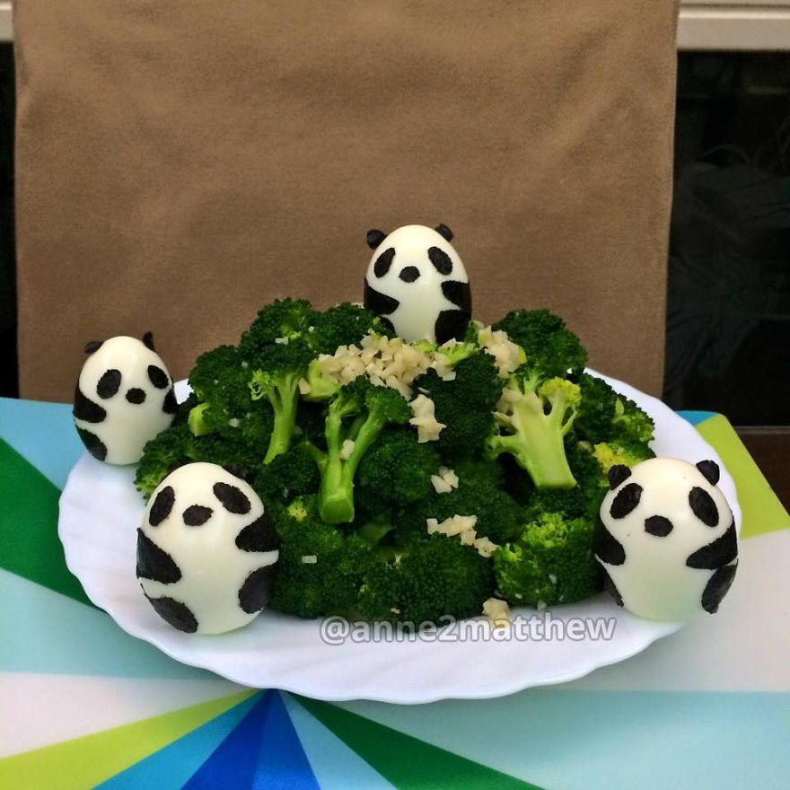 I Make Panda-Inspired Food For My 4 Children