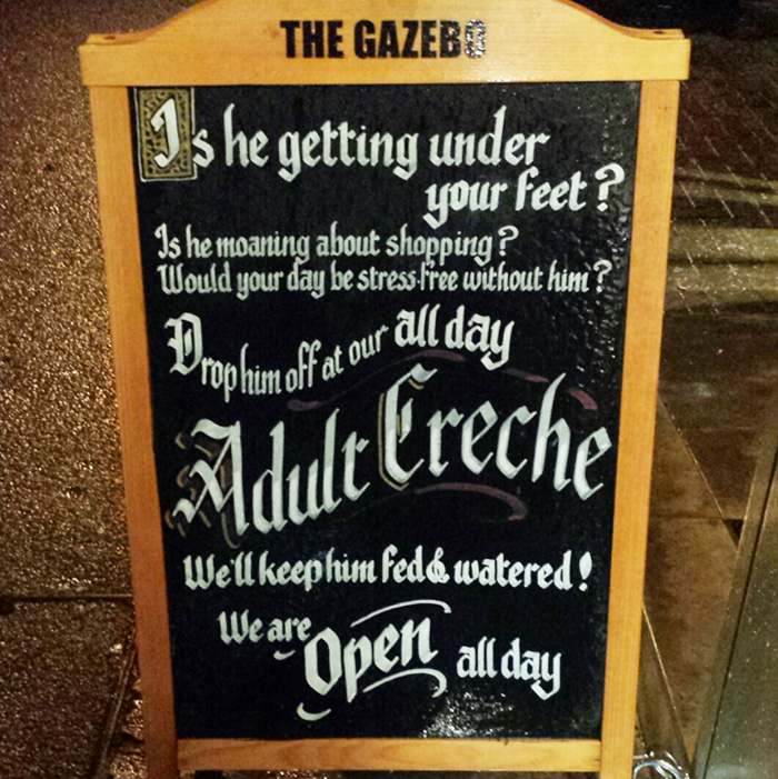 Found This Sign Outside Of A Pub The Other Night