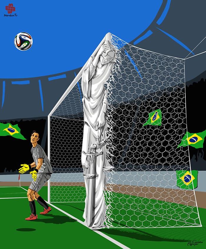 Satirical Illustrations Reveal How World Leaders See Justice