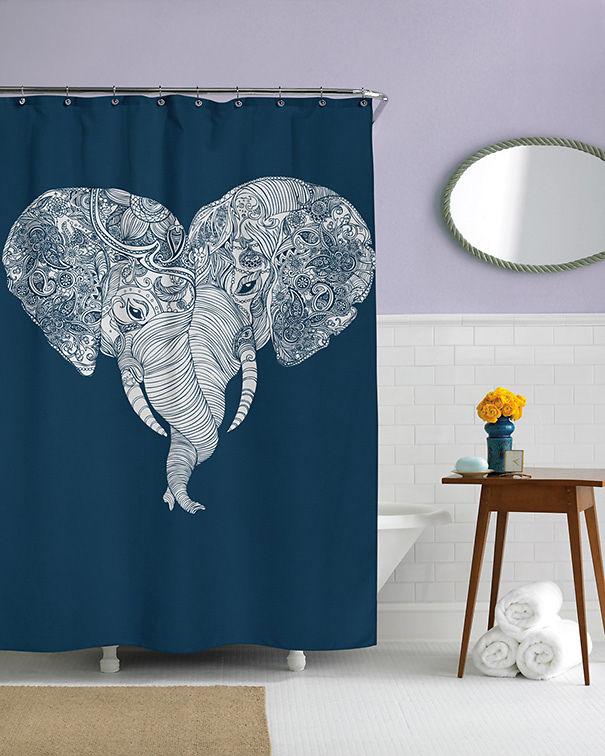 Elephant Shower Curtain