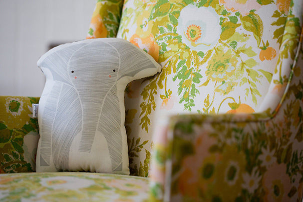 Handmade Elephant Pillow