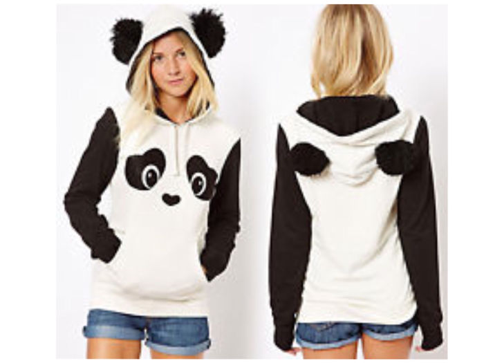 Cute Panda Ear Hoodie!