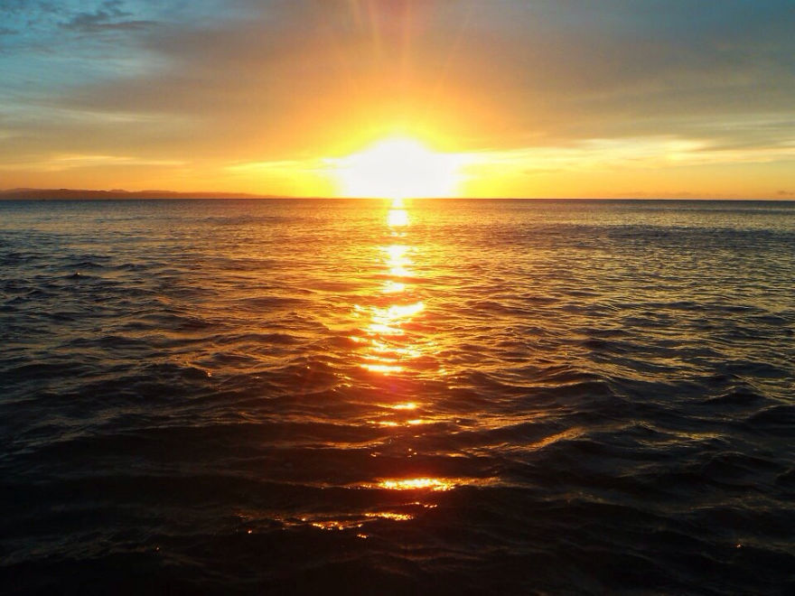 Sunset At Pagudpud Beach, Ilocos Philippines