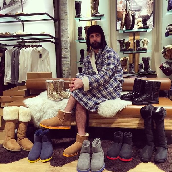 Omg On The #8thdayofbasicness My True Love Gave To Me......8 Pairs Of Uggs!! #imnakedunderthis #ugglove