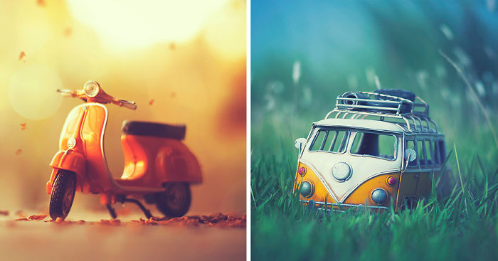I Create Atmospheric Miniature Car Scenes That Remind Me Of My Childhood