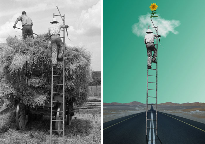 I Turn Old Photos Into Modern Illustrations