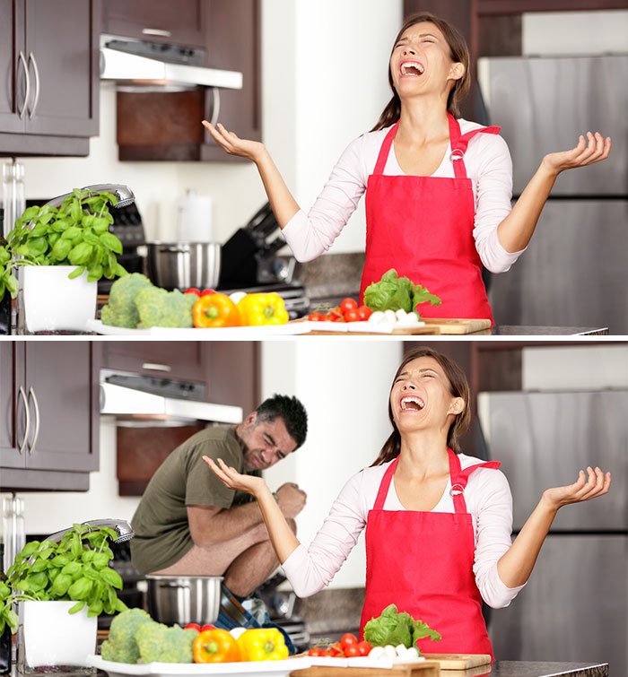 I Photobomb Stock Images To Inject Some Reality Into Them (Part 2)