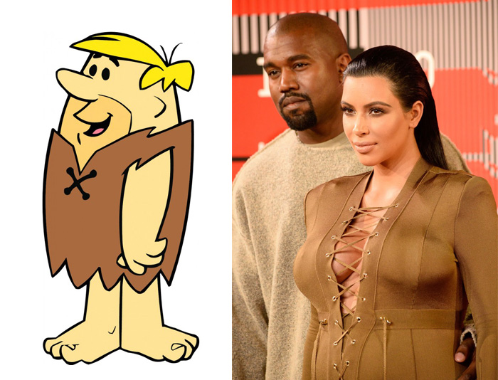 Kim Kardashian’s Outfit Looks Like Barney Rubble's From The Flinstones