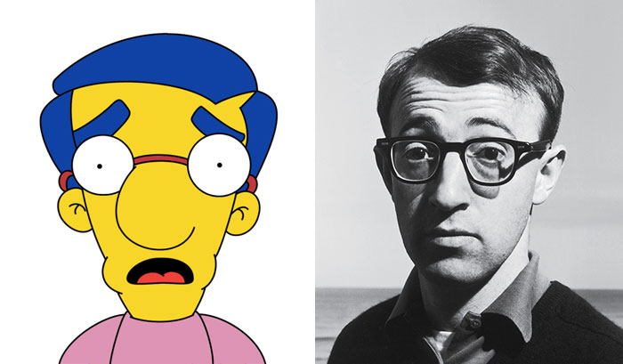 Milhouse Looks Like Woody Allen