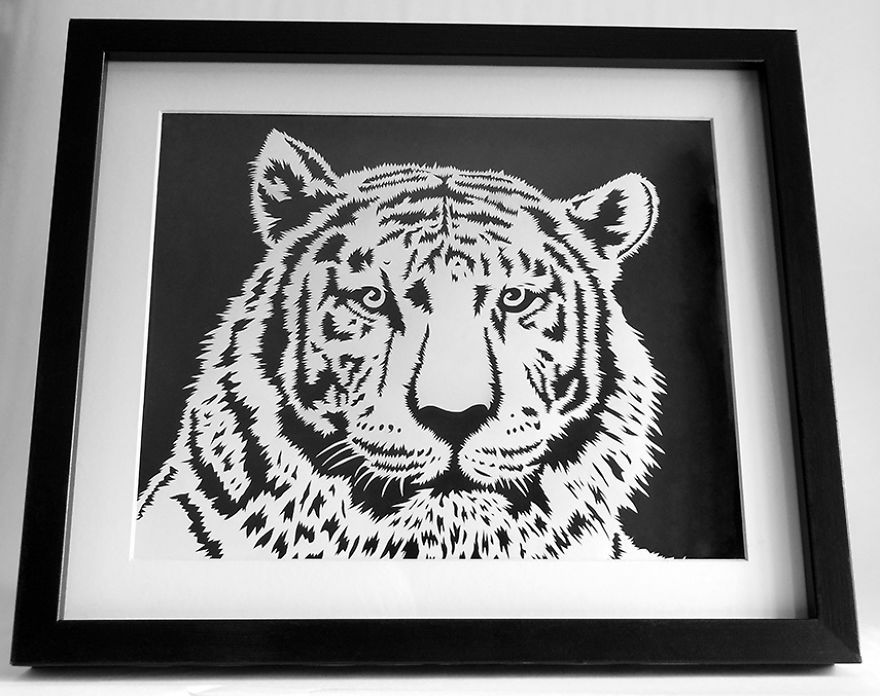 I Create Intricate Papercut Designs From Single Sheets Of Paper