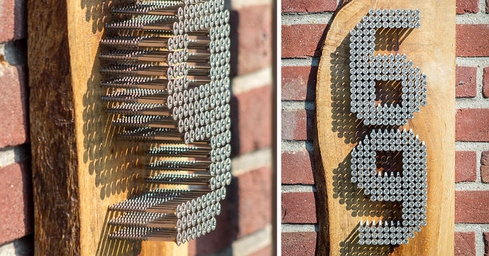 I Needed Home Numbers For My New House So I Came Up With This DIY Idea