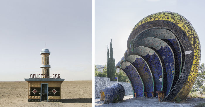Photographer Travels 30,000km Documenting Soviet Bus Stops And Is Accused Of Spying