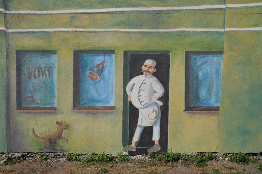 3D Mural In Poznan, Poland, Painted To Remember Historical Market District 3D Mural In Poznan, Poland, Painted To Remember Historical Market District