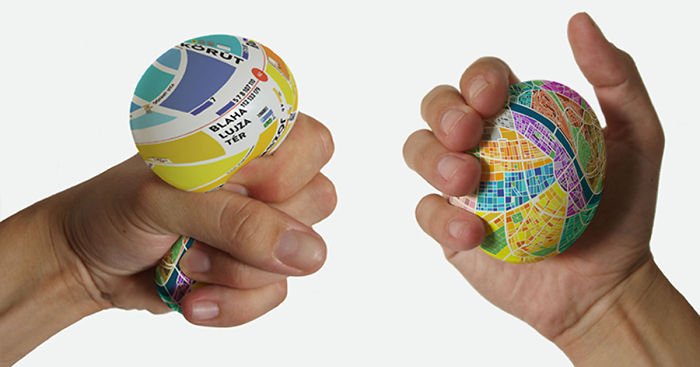 This Stress Ball Map Zooms In When You Squeeze It
