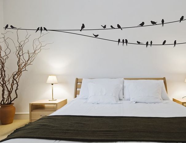 Birds On A Wire Wall Decal