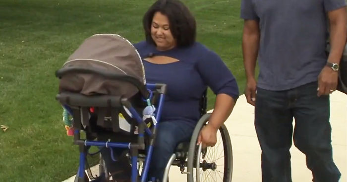 16-Year-Old Invents Stroller-Wheelchair So Disabled Mom Can Wheel Her Baby Outside