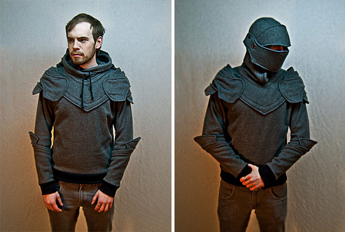 Grey Knight Armored Hoodie
