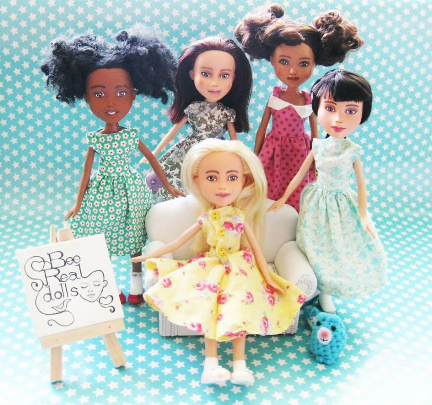 I Desexualize And Repaint Second-Hand Fashion Dolls To Look Like Real-Life Women