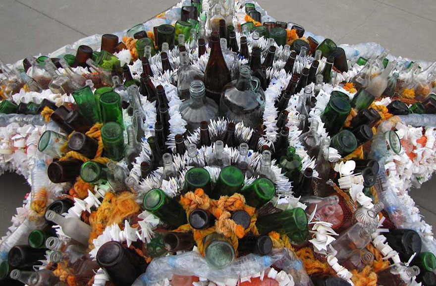 13 Giant Sculptures Made Entirely Of Beach Waste To Make You Reconsider Plastic Use