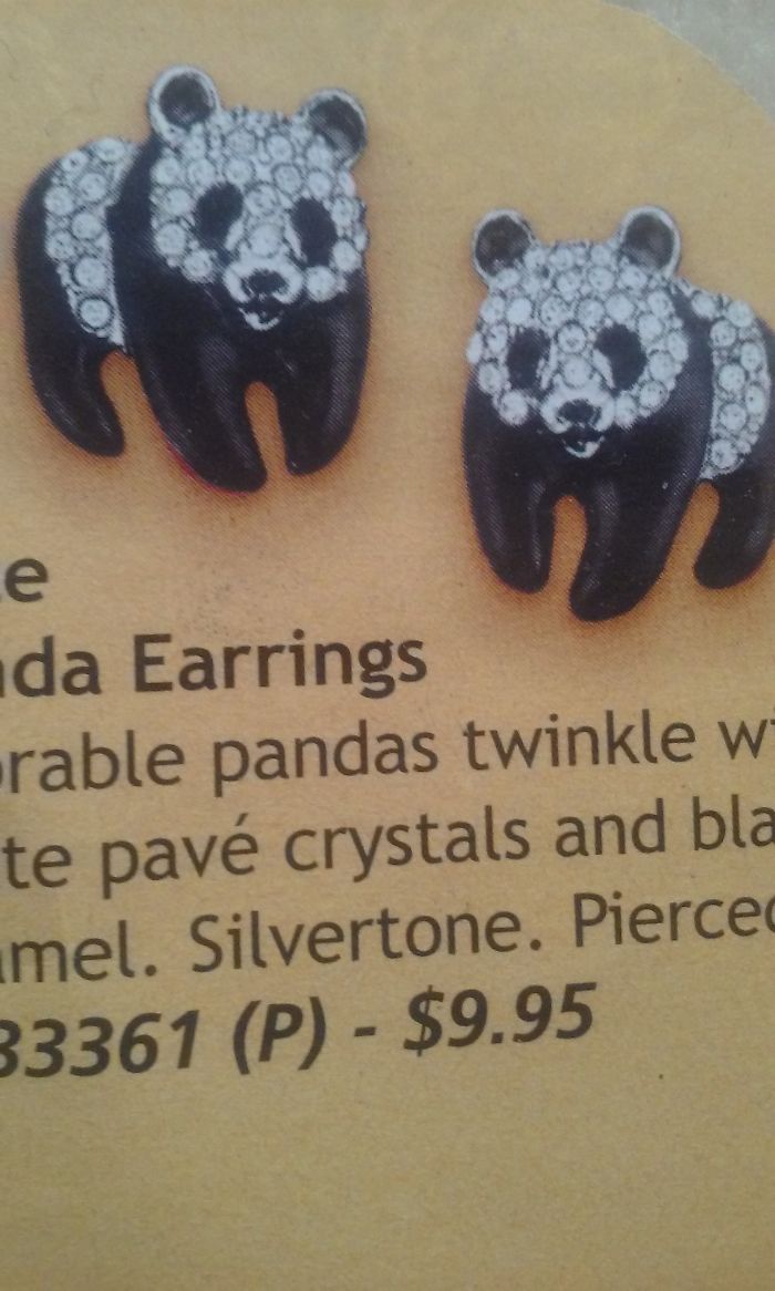 Panda Earrings