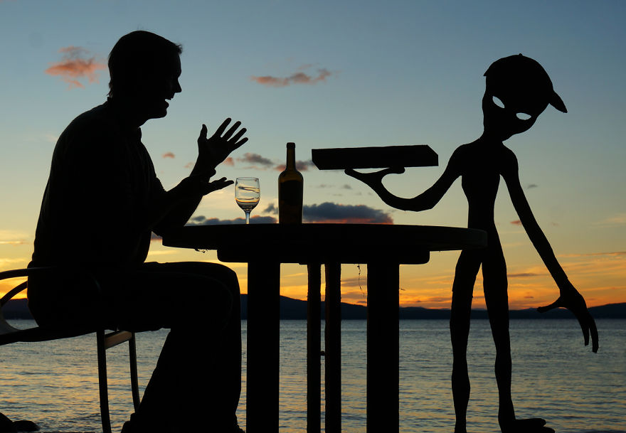 My Cardboard Cutouts Come To Life In Magical Sunset Silhouettes