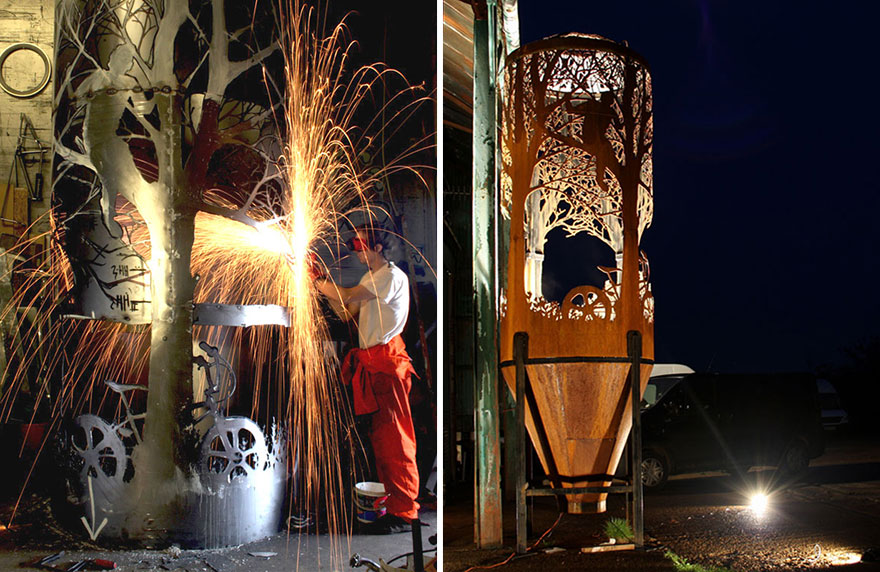 I Turn Old Metal Tools Into Works Of Art