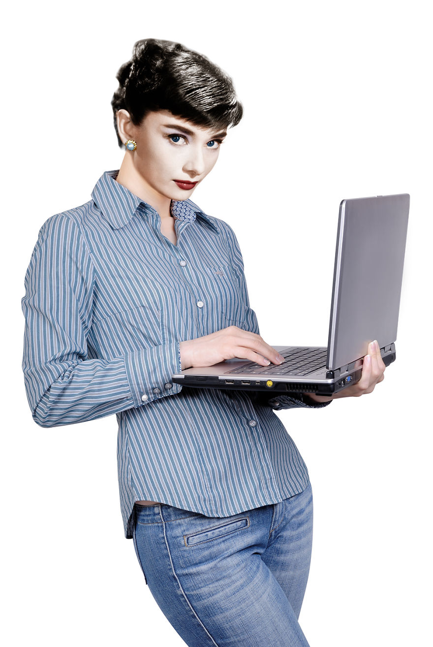 Stars From The Golden Age Of Cinema Get A Modern Makeover