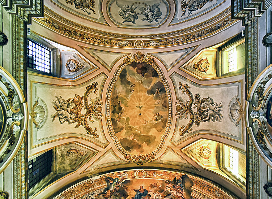Churches Of Rome: The Beauty Of The Ceilings Of The City On Seven Hills