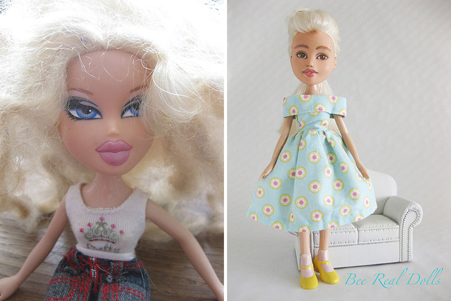 I Desexualize And Repaint Second-Hand Fashion Dolls To Look Like Real-Life Women