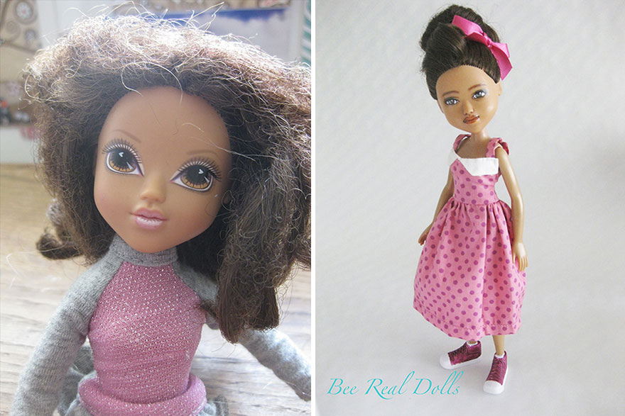 I Desexualize And Repaint Second-Hand Fashion Dolls To Look Like Real-Life Women