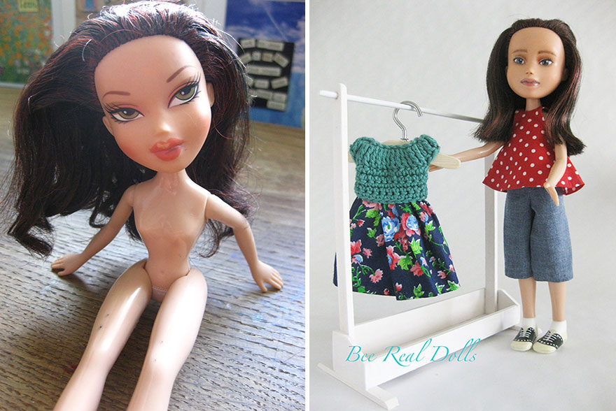 I Desexualize And Repaint Second-Hand Fashion Dolls To Look Like Real-Life Women