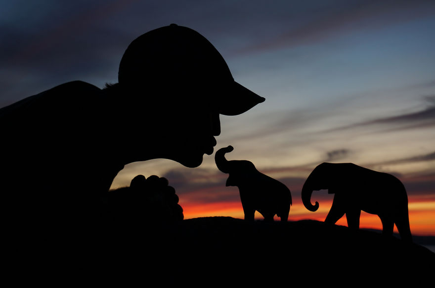 My Cardboard Cutouts Come To Life In Magical Sunset Silhouettes My Cardboard Cutouts Come To Life In Magical Sunset Silhouettes