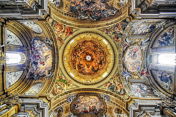 Churches Of Rome: The Beauty Of The Ceilings Of The City On Seven Hills