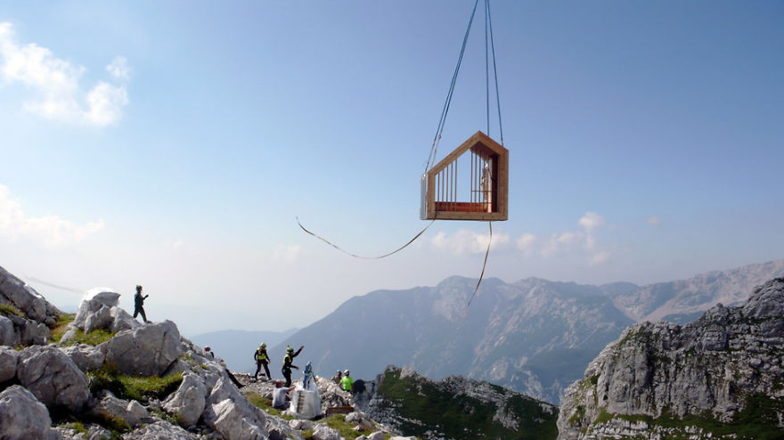 Cozy Alpine Shelter For Climbers That We Built On Slovenian Alps