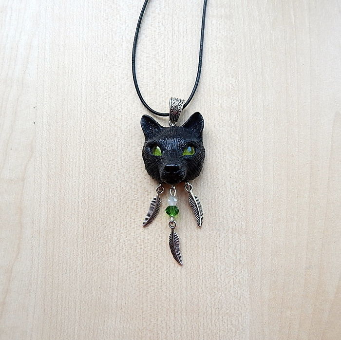 Black Wolf Pendant