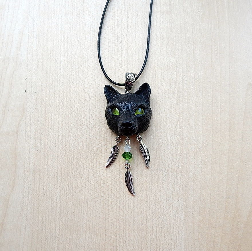 Black Wolf Pendant
