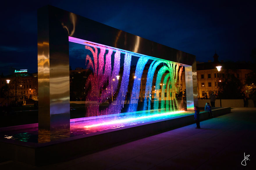 This Magical Fountain Was Installed In My Hometown Brno This Magical Fountain Was Installed In My Hometown Brno