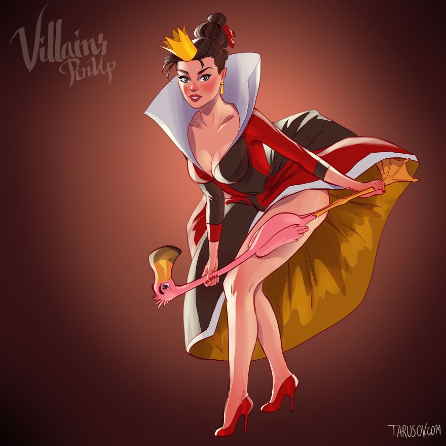 I Illustrated Disney Villains As Pin-Up Girls I Illustrated Disney Villains As Pin-Up Girls