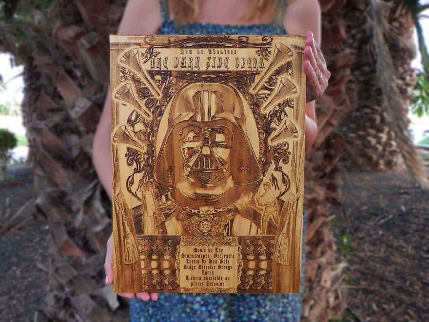 We Create Laser Engraved Wood Posters Of Our Favourite Movies We Create Laser Engraved Wood Posters Of Our Favourite Movies